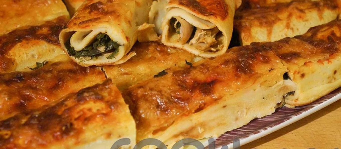 Η συνταγή της ημέρας: Κρέπες με σπανάκι και κοτόπουλο